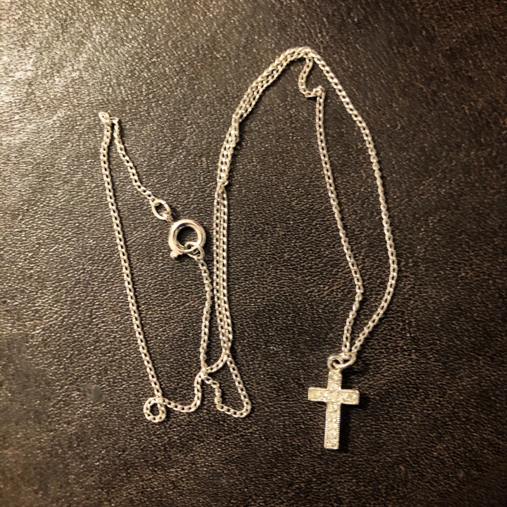 Rhinestone Cross Necklace